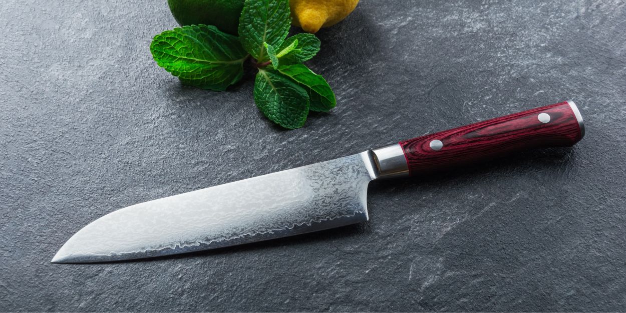 Damaskus-kniv - kokkekniv - køkkenkniv - knivsæt